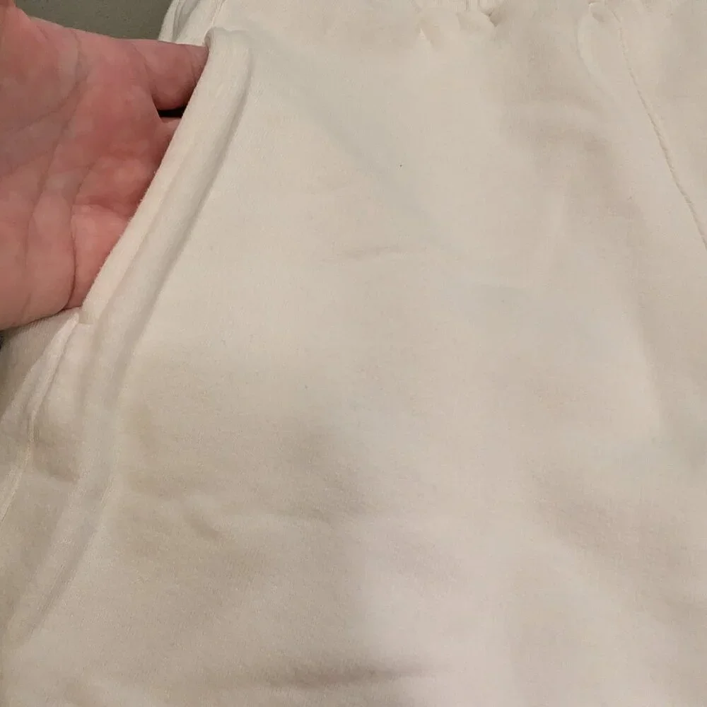 Sm Vtg 80s Ton Sur Ton Sweat pants Off White LOGO  Pockets Jogger streetwear
